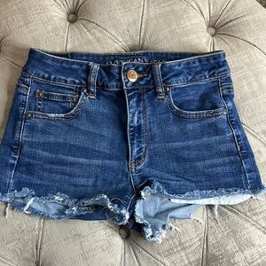 American Eagle Hi-Rise Denim Shortie Size 4